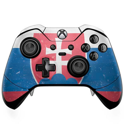 Slovakia Flag Distressed Xbox One Elite Controller Skin