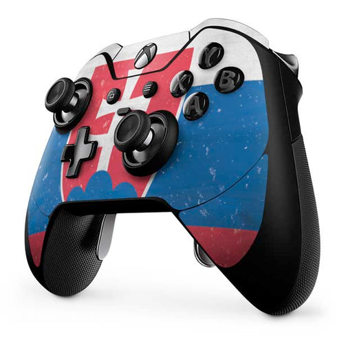 Slovakia Flag Distressed Xbox One Elite Controller Skin
