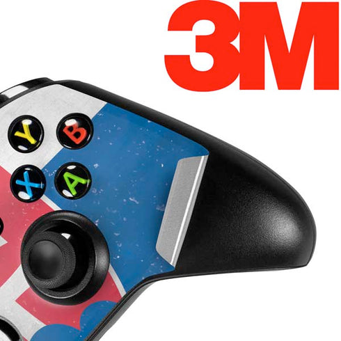 Slovakia Flag Distressed Xbox One X Controller Skin