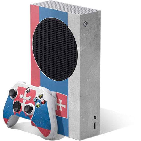 Slovakia Flag Distressed Xbox Series S Skins