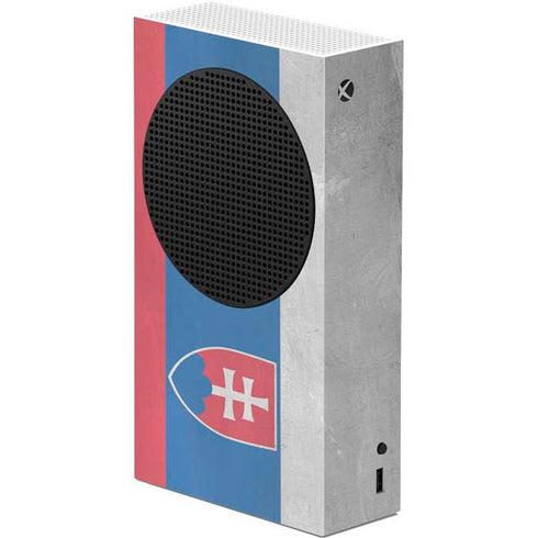 Slovakia Flag Distressed Xbox Series S Console Skin