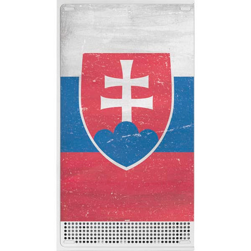 Slovakia Flag Distressed Xbox Series S Console Skin