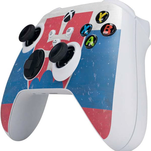 Slovakia Flag Distressed Xbox Series S Controller Skin