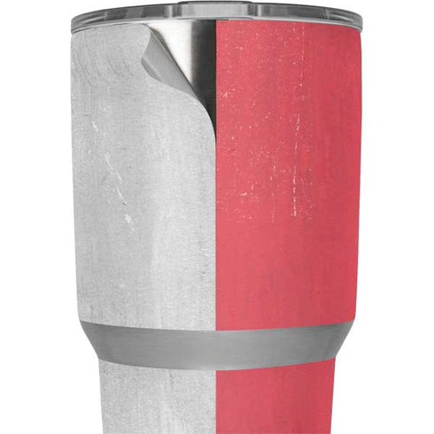 Slovakia Flag Distressed Yeti 30oz Rambler Tumbler Skin