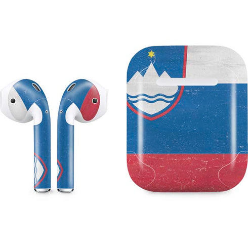 Slovenia Flag Distressed Apple AirPods Skin