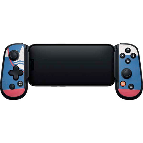 Slovenia Flag Distressed Backbone One for iPhone Game Controller Skin