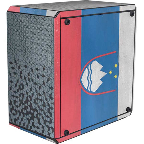Slovenia Flag Distressed Cooler Master MasterBox Q300L Mini Tower Skin