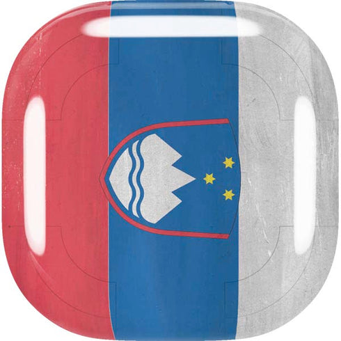 Slovenia Flag Distressed Galaxy Buds Live Skin