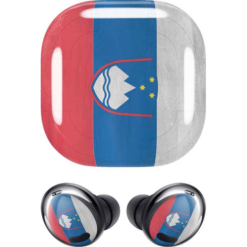 Slovenia Flag Distressed Galaxy Buds Pro Skin