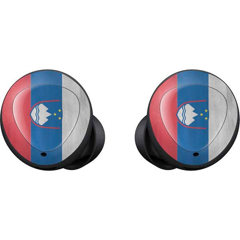 Slovenia Flag Distressed Galaxy Buds Skin