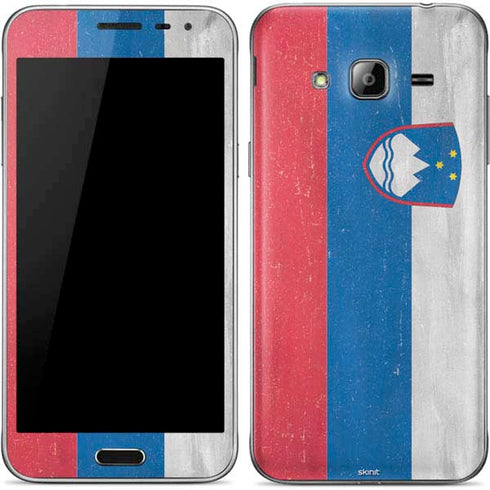 Slovenia Flag Distressed Galaxy J3 Skin