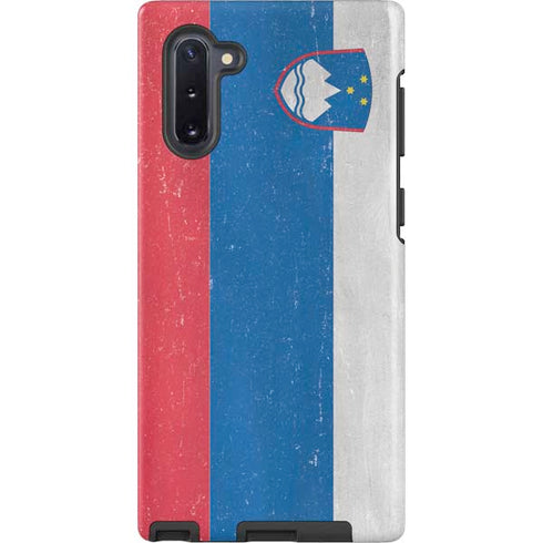 Slovenia Flag Distressed Galaxy Note 10 Pro Case