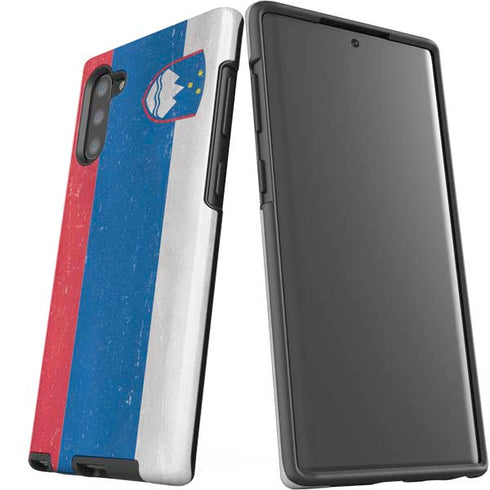 Slovenia Flag Distressed Galaxy Note 10 Pro Case