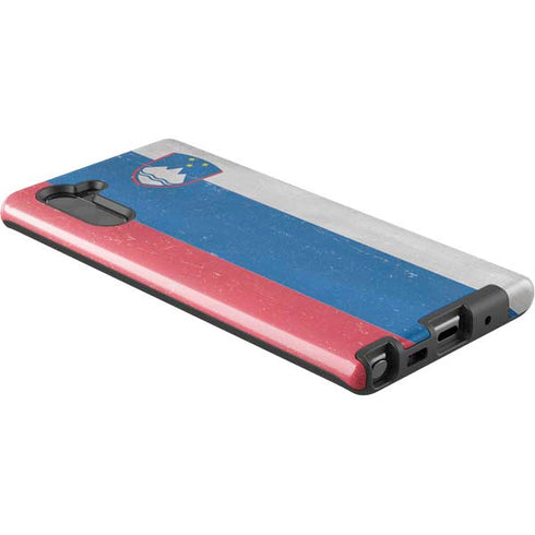 Slovenia Flag Distressed Galaxy Note 10 Pro Case