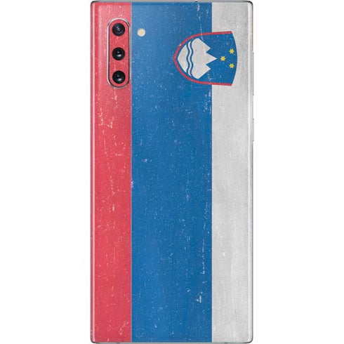 Slovenia Flag Distressed Galaxy Note 10 Skin