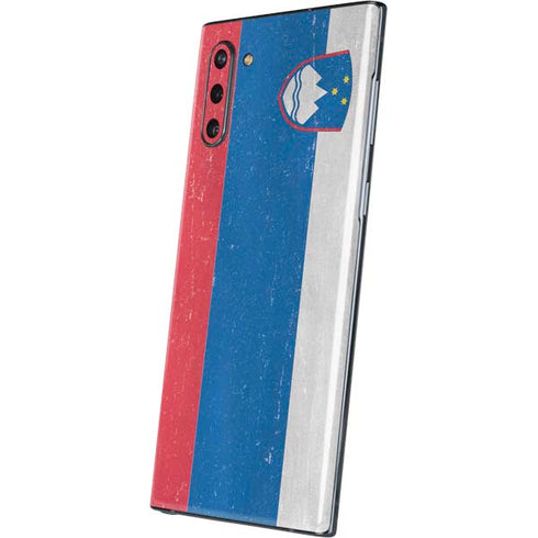 Slovenia Flag Distressed Galaxy Note 10 Skin