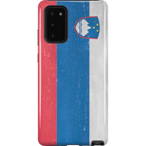 Slovenia Flag Distressed Galaxy Note20 5G Pro Case