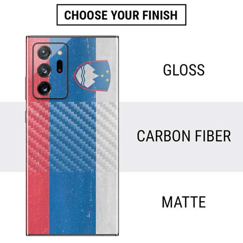 Slovenia Flag Distressed Galaxy Note20 Ultra 5G Skin