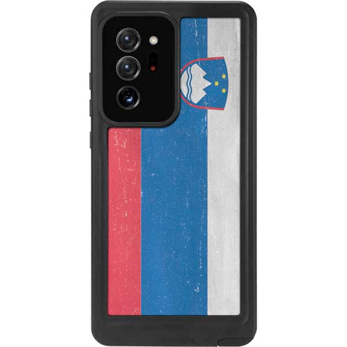 Slovenia Flag Distressed Galaxy Note20 Ultra 5G Waterproof Case