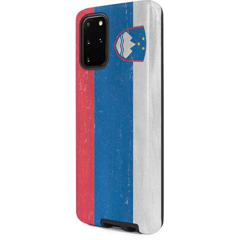 Slovenia Flag Distressed Galaxy S20 Plus Pro Case