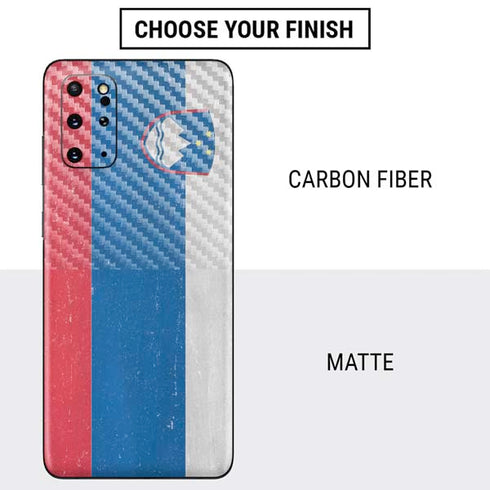 Slovenia Flag Distressed Galaxy S20 Plus Skin