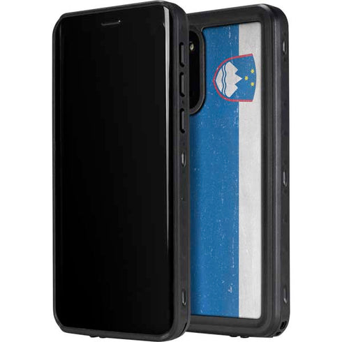 Slovenia Flag Distressed Galaxy S20 Plus Waterproof Case