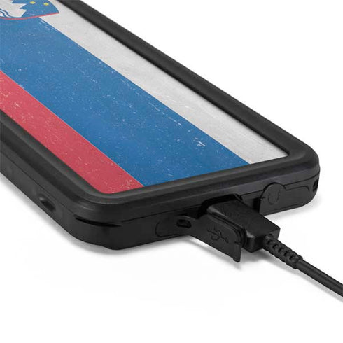 Slovenia Flag Distressed Galaxy S20 Plus Waterproof Case