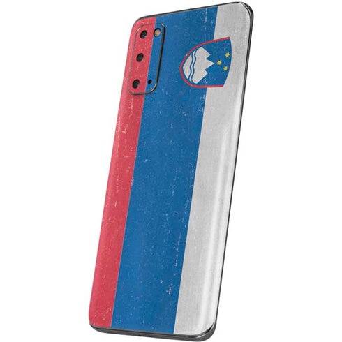 Slovenia Flag Distressed Galaxy S20 Skin