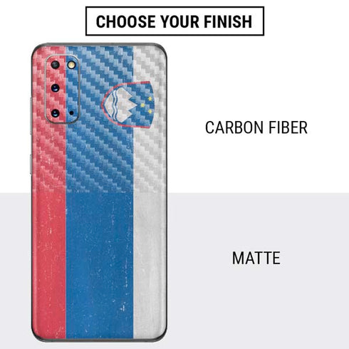 Slovenia Flag Distressed Galaxy S20 Skin
