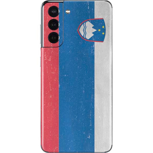 Slovenia Flag Distressed Galaxy S21 5G Skin