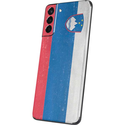 Slovenia Flag Distressed Galaxy S21 5G Skin
