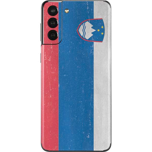 Slovenia Flag Distressed Galaxy S21 Plus 5G Skin