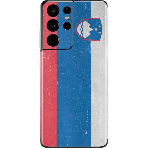 Slovenia Flag Distressed Galaxy S21 Ultra 5G Skin