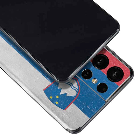 Slovenia Flag Distressed Galaxy S21 Ultra 5G Skin
