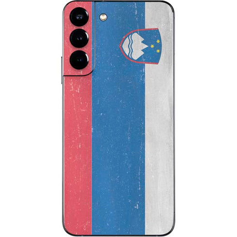 Slovenia Flag Distressed Galaxy S22 Plus Skin