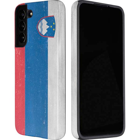 Slovenia Flag Distressed Galaxy S22 Pro Case