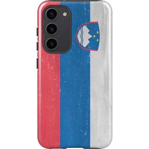 Slovenia Flag Distressed Galaxy S23 Plus Pro Case