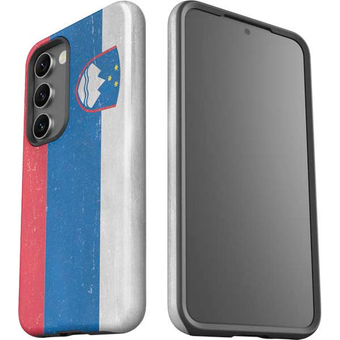 Slovenia Flag Distressed Galaxy S23 Plus Pro Case