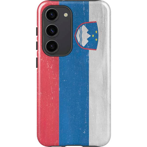 Slovenia Flag Distressed Galaxy S23 Pro Case