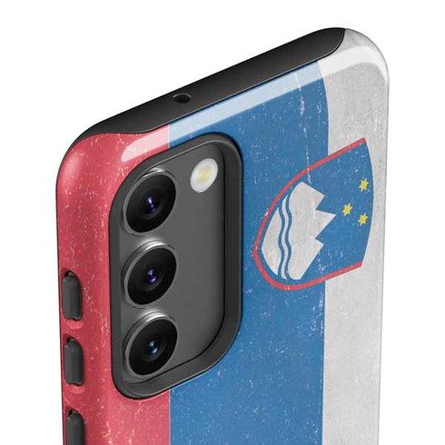 Slovenia Flag Distressed Galaxy S23 Pro Case
