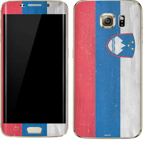 Slovenia Flag Distressed Galaxy S7 Edge Skin