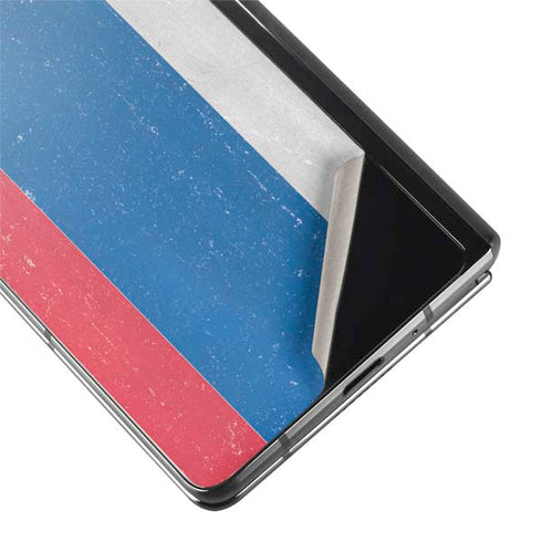 Slovenia Flag Distressed Galaxy Z Fold2 5G Skin