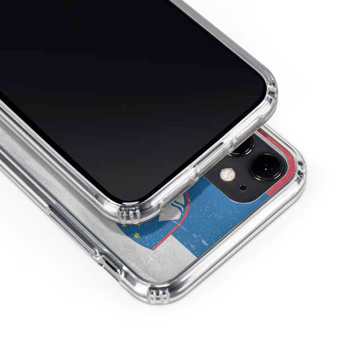 Slovenia Flag Distressed iPhone 11 Clear Case