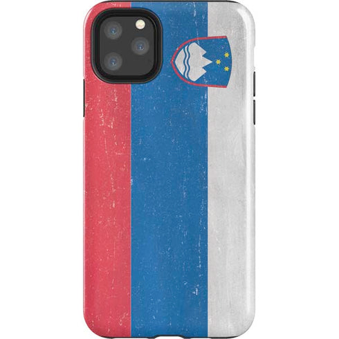 Slovenia Flag Distressed iPhone 11 Pro Max Impact Case