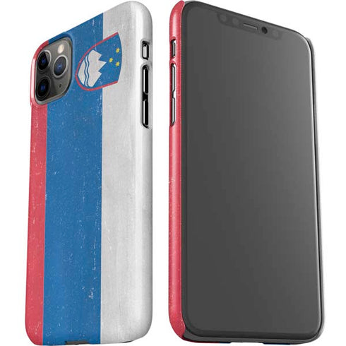 Slovenia Flag Distressed iPhone 11 Pro Max Lite Case