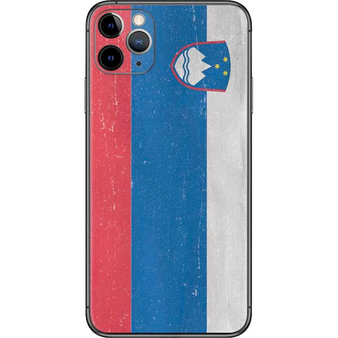Slovenia Flag Distressed iPhone 11 Pro Max Skin