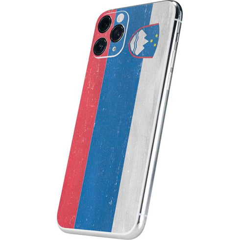 Slovenia Flag Distressed iPhone 11 Pro Skin