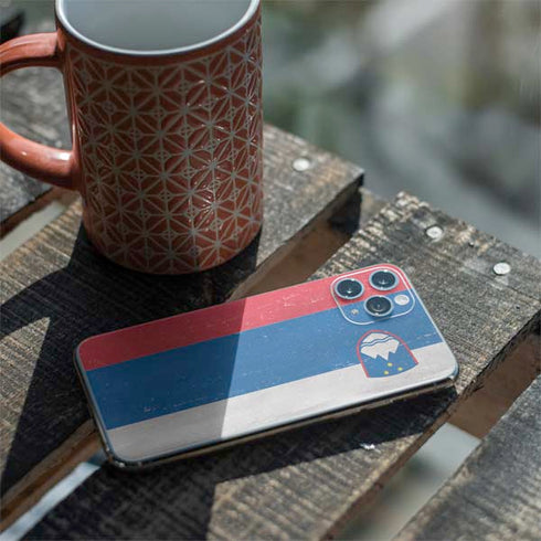 Slovenia Flag Distressed iPhone 11 Pro Skin