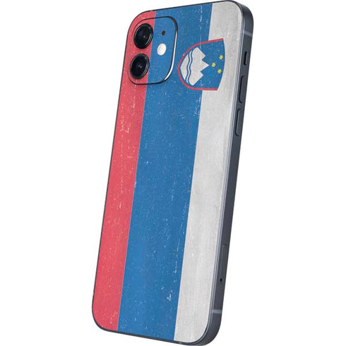 Slovenia Flag Distressed iPhone 12 Mini Skin