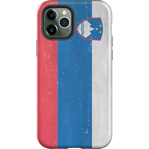 Slovenia Flag Distressed iPhone 12 Pro Max Impact Case